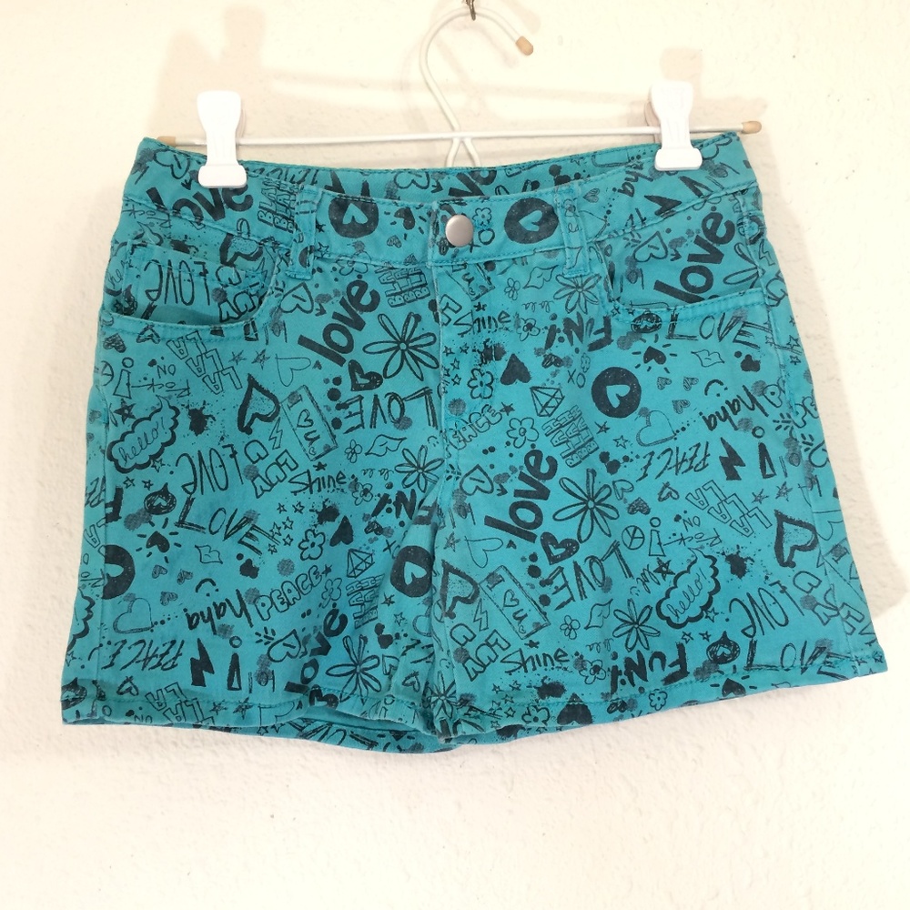 14 girls TOTAL GIRL graphic Shorts (077)